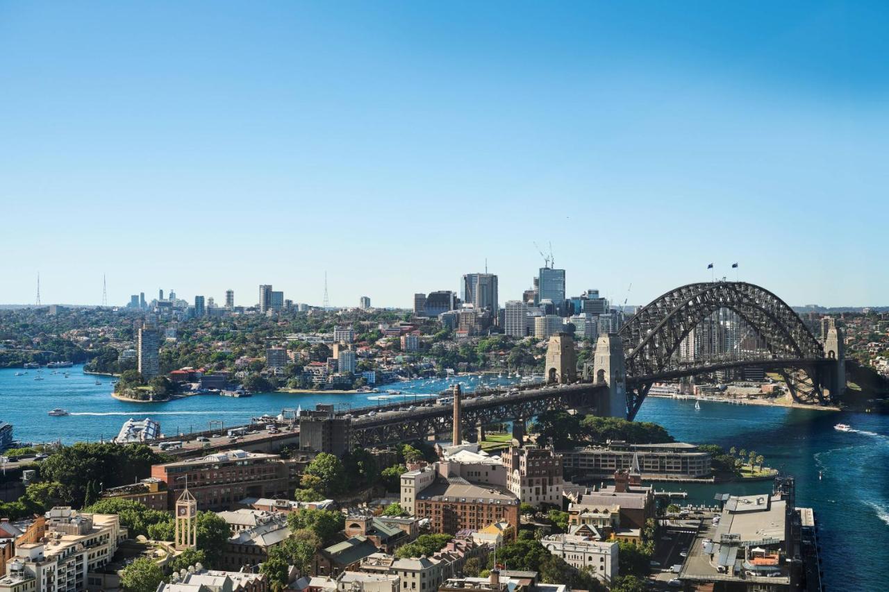 Sydney Harbour Marriott Hotel At Circular Quay Exterior photo View of the Sydney Harbour Bridge from the west